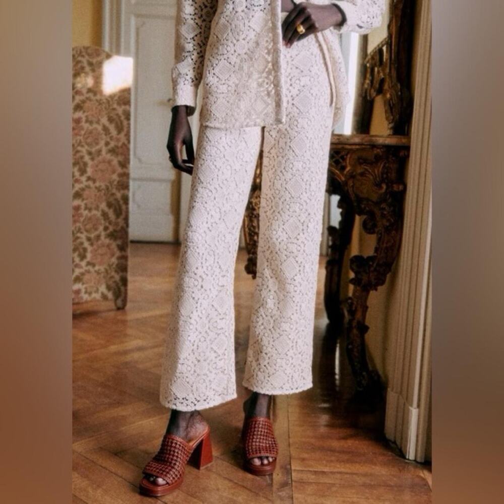 Sézane Fausto trousers in Ecru